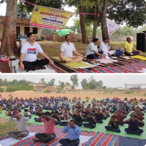 लखनपुर में जनपद स्तरीय अंतरराष्ट्रीय योग दिवस का हुआ आयोजन जनपद उपाध्यक्ष हुए शामिल….