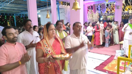 कछार शिव मन्दिर में धूमधाम से मनाया जा रहा नवरात्र….