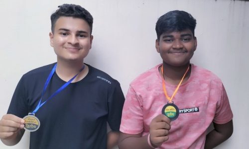 राज्य स्तरीय प्रतियोगिता में साधु राम विद्या मंदिर के दो छात्रों ने जीता मेडल सभी लोगों ने दी बधाई…….
