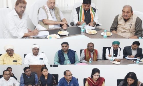 नवा रायपुर के किसानों से संबंधित मुद्दों के लिए बनी मंत्रिमंडल उपसमिति की हुई बैठक…..